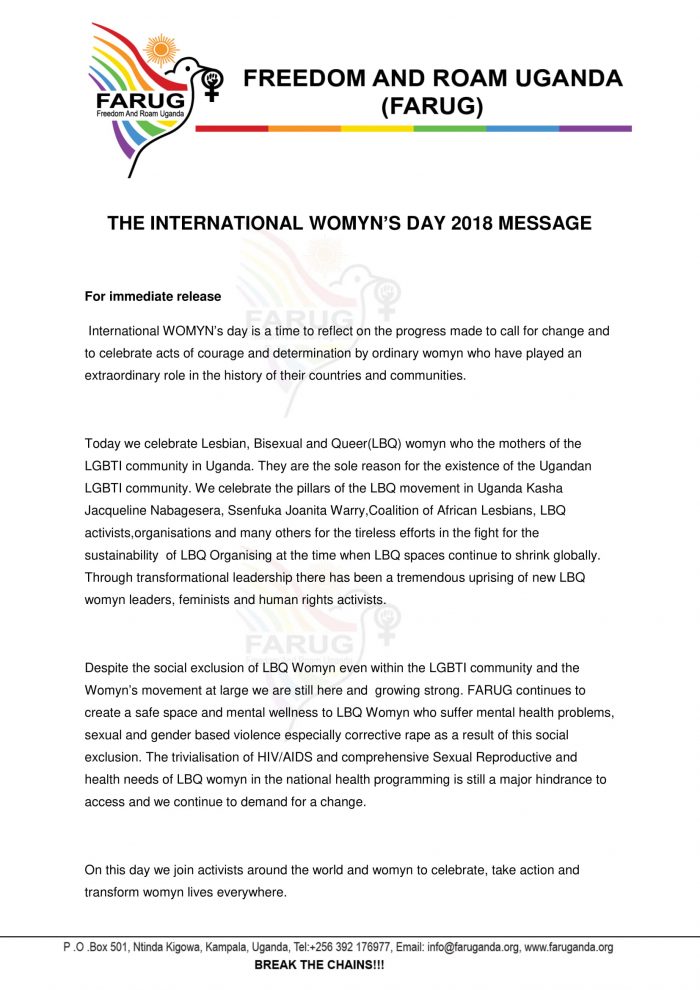 HAPPY INTERNATIONAL WOMEN'S DAY 2018
