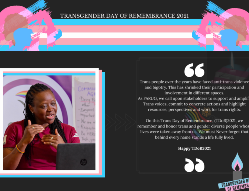 FARUG STATEMENT ON TRANSGENDER DAY OF REMEMBRANCE (TDOR) 2021